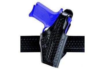 Image of Safariland 2 ''Hi-Ride'', Level I Retention Holster - Basket Black, Right Hand 2-383-81-2R
