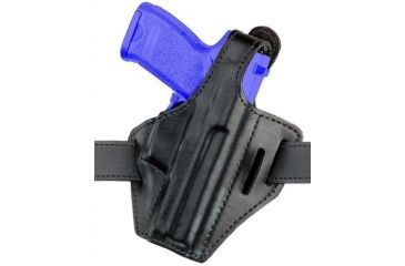Image of Safariland 328 Belt Holster, Pancake Style - Plain Black, Left Hand 328-483-62