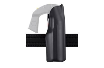 Image of Safariland 36 Open Top OC Holder, Designed For DTC MK-9, STX Tac, Black, Left Hand, 745BL Belt Loop w/Screw, Plain Black, 36-8-132