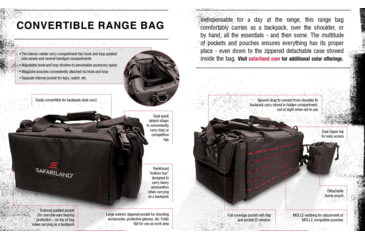 Image of Safariland 4560 Convertible Range Bag, Black, 4560-4