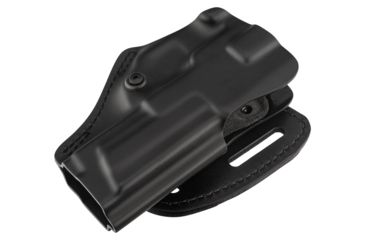 Image of Safariland 5197 Range Series Open Top Mid-Ride w/Flex Belt Slide, S&amp;W M&amp;P 9mm, .40 4.25in., Plain Black, Right Hand, 5197-219-411