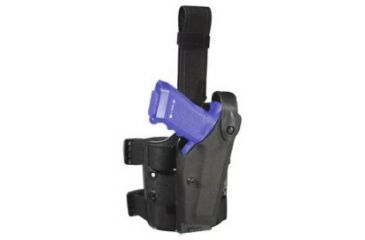 Image of Safariland 6004 SLS Tactical Holster - STX Plain Black, Left Hand 6004-56-412