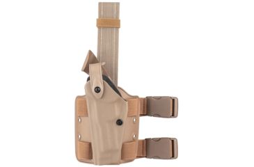 Image of Safariland 6004 SLS Tactical Holster w/Dbl Leg Straps, Beretta 92, STX Flat Dark Earth, Left Hand, 6004-73-552