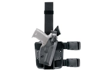 Image of Safariland 6004 SLS Tactical Holster w/Dbl Leg Straps, H&amp;K .45 Cocked &amp; Locked w/SF X200/X300 4.53in., STX Tactical, Black, Right Hand, 6004-3930-121