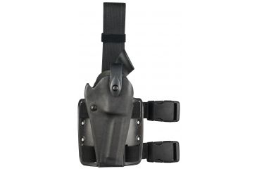 Image of Safariland 6004 SLS Tactical Holster w/Dbl Leg Straps, S&amp;W L-Frame 4in., STX Tactical, Black, Right Hand, 6004-21-121