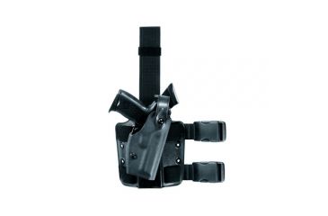 Image of Safariland 6004 SLS Tactical Holster w/Dbl Leg Straps, S&amp;W M&amp;P 9mm, .40 4.25in., OD Green, Right Hand, 6004-219-561