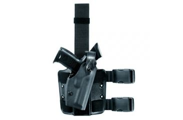 Image of Safariland 6004 SLS Thigh Holster, STX Black, Right Hand - Colt 1991A1 &amp; Similar
