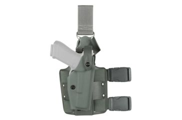 Image of Safariland 6005 SLS Tactical Holster w/Quick Release, Sig SauerP320 9/40, Full Size, Foliage Green, Right Hand, 6005-450-541