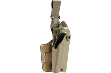 Image of Safariland 6005 SLS Tactical Holster w/Quick Release, H&amp;K .45 Cocked &amp; Locked w/SF X200/X300 4.53in., STX Flat Dark Earth, Right Hand, 6005-3930-551