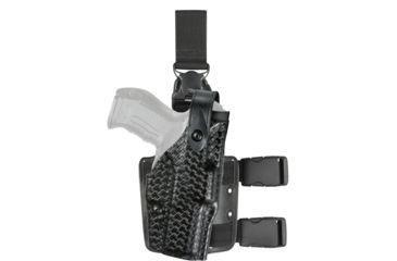 Image of Safariland 6005 SLS Tactical Holster w/Quick Release, Springfield Armory 1911, STX Black Basket Weave, Right Hand, 6005-56-481
