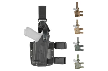 Image of Safariland 6005 Tactical Gear System Drop Leg Holsters With Leg Release, Black, Coyote Brown, Flat Dark Earth, Foliage Green, OD Green