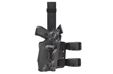 Image of Safariland 6034 SLS Military Tactical Holster, Beretta 92F/M9 Rails or No Rails w/ITI Mount For Most Lights or Laser Combo, OD Green, Right Hand, 6034-7312-561