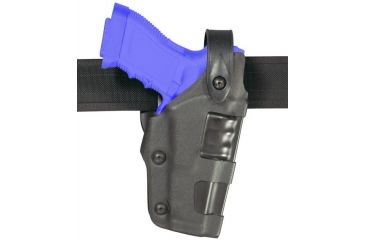 Image of Safariland 6270 Raptor Level II Plus, Mid-Ride UBL Holster - Hi Gloss Black, Right Hand 6270-734-91