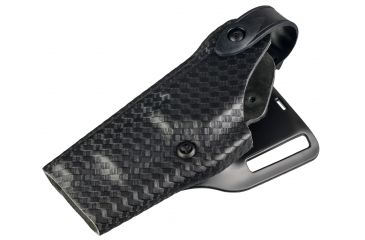 Image of Safariland 6280 SLS Level II Retention Mid-Ride Duty Holster, SA XD 5in .45 ACP, Left, Basketweave, Black, 6280-149-482