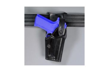 Image of Safariland SLS Low-Ride 1.5ft Drop, Level-II Retention, H&amp;K P2000 DOA Bobbed Hammer w/B&amp;T Adapter&amp;Glt10 Only/Gtl2122/Gtl5152 Light Laser Combo 3.5in, Hi-Gloss Black, Left Hand, 9710-92