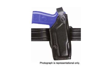 Image of Safariland Concealment SLS Belt Holster, Right Hand, STX Tactical Black 1.5in. Belt Slots w/Cut Outs for 1.75in., 2in. and 2.25in. Belt Slops with 1in. Drop 6287-290-131-DM