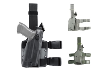 Image of Safariland 6304 ALS Tac. Holster for Springfield XDM 9 mm, Black, Foliage Green, OD Green