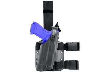 Image of Safariland 6304 ALS Tactical Holster, STX TAC Black, Left Hand - Sig LAS-TAC 2 w/Rails