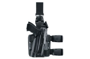 Image of Safariland 6305 ALS/SLS Tactical Holster w/QR, Sig P250 Full SZE, STX Tactical, Black, RH 6305-450-131