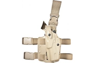 Image of Safariland 6305 ALS Tactical QR Holster - STX FDE Brown, Left Hand - S&amp;W 1911