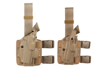 Image of Safariland 6354 ALS Tactical Thigh Holster - STX FDE Brown, Right Hand 6354-219-551, Brown, Flat Dark Earth