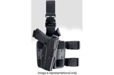 Image of Safariland 6355 ALS Tactical Holster w/Quick Release,Sig P229R E2 .40Cal,STX Tactical,Black,Right Hand 6355-447-131