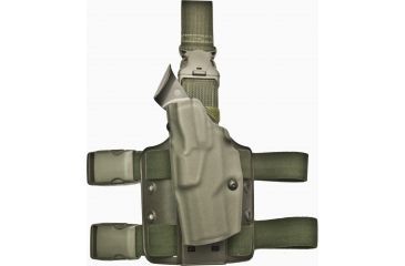 Image of Safariland 6355 Als Tactical Thigh Holster Od Green Left Hand 6355 185 562