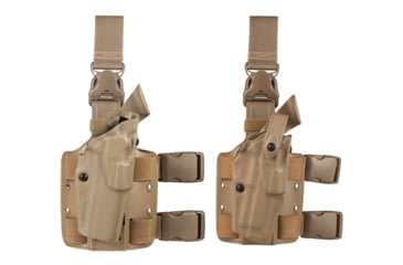 Image of Safariland 6355 ALS Tactical Thigh Holster - STX FDE Brown, Right Hand 6355-73-551, Brown, Flat Dark Earth