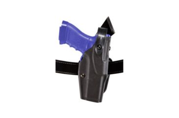 Image of Safariland 6367 ALS Belt Slide Holster, Right Hand, STX Tactical Black 1.5in. Belt Slots w/Cut Outs for 1.75in., 2in. and 2.25in. Belt Slops with 1in. Drop 6367-560-131-DM