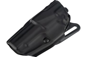 Image of Safariland 6377 ALS Belt Holster - STX Plain Black, Left Hand, 1.5in.Belt Loop Slot w/ Cut Outs for 1.75in., 2in. and 2.25in. Belt Loop Slot w/ 1in. Drop 6377-77-412-DM