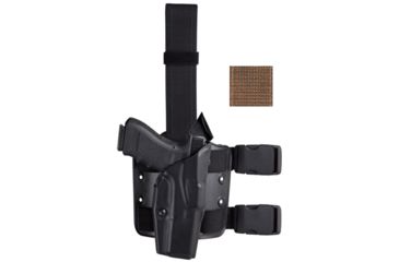Étui Tactique Cuisse Gauche Safariland 6384 ALS OMV Pour GLOCK 19/23 - Noir, Molle Compatible