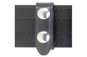 Image of Safariland 65 Belt Keeper, 2 Snap 0.75in.W, Pack Of 4, Basket Weave Black W/ Black Plastic Snap, 1.75in. Belt 65-4-4PBL