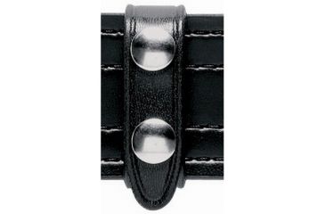 Image of Safariland 65 Belt Keeper, 2 Snap 0.75in.W, Pack Of 4, Plain Black W/ Black Plastic Snap, 1.75in. Belt 65-4-2PBL