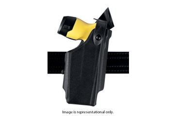 Image of Safariland 6520 SLS Level-II Retention,Clip On Holster,Taser X 26 A,Plain Black,Right Hand 6520-264-411