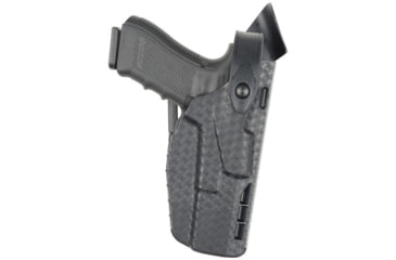 Image of Safariland 7360 7TS ALS/SLS Mid-Ride Level III Retention Duty Holster, Taurus PT100, Left, Plain Black, 7360-175-412
