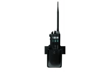 Image of Safariland 762 Radio Holder W/ Swivel, 1.25in. D X 3.0in. W X 4.5in. H, STX Plain Black 762-6-41