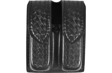 Image of Safariland 77 Double Handgun Magazine Pouch - Basket Black, Ambidextrous 77-283-4HS