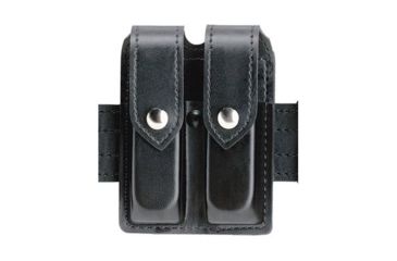 Image of Safariland 77 Double Handgun Magazine Pouch - STX Plain Black, Ambidextrous 77-383-4B