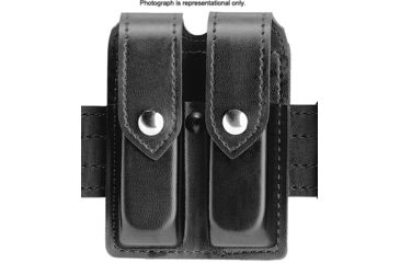 Image of Safariland 77 Double Handgun Magazine Pouch - STX Tactical Black, Ambidextrous 77-283-23PBL