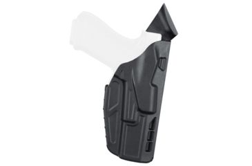 Image of Safariland 7TS ALS Mid Ride Duty OWB Holster, Glock 19/23 GEN1-5, Right Hand, SafariSeven Plain, Black, 1320638