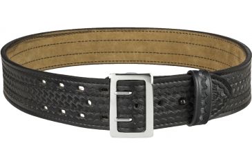 Image of Safariland 87 Suede Lined Belt, Chrome Buckle, Basket Black, Waist 36 in