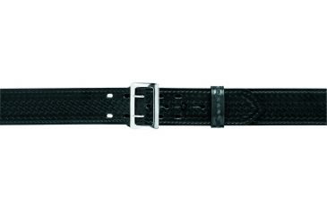 Image of Safariland 87 Suede Lined Belt, Chrome Buckle, Basket Black, Waist 36 in