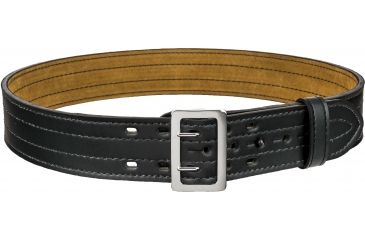 Image of Safariland 87 Suede Lined Belt, Plain Black, Chrome Buckle - Waist 41 in