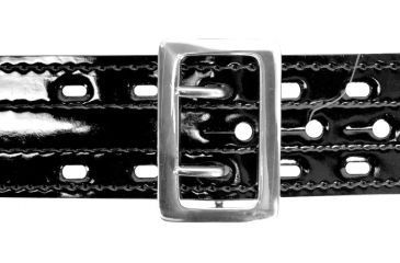 Image of Safariland 87V Suede Lined hook and Loop Chrome Buckle Hi Gloss Safarilaminate Belt, 40 in