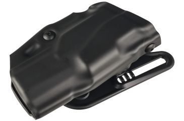 Image of Safariland ALS Belt Holster, Right Hand, STX Plain Black 1.5in. Belt Slots w/Cut Outs for 1.75in., 2in. and 2.25in. Belt Slops with 1in. Drop 6377-180-411-DM