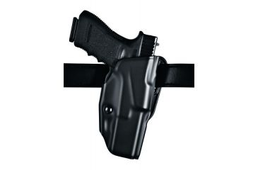 Image of Safariland ALS Belt Holster, Right Hand, STX Plain Black 1.5in. Belt Slots w/Cut Outs for 1.75in., 2in. and 2.25in. Belt Slops with 1in. Drop 6377-180-411-DM