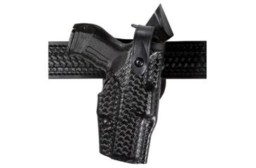 Image of Safariland 6360 ALS/SLS Mid-Ride LVL III  Holster, S&amp;W M&amp;P 40/S&amp;W M&amp;P 9, Left, Basketweave, Black, 6360-219-482OBL