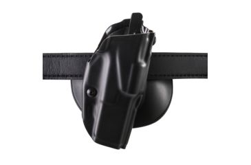 Image of Safariland ALS Paddle Holster, Right Hand, STX Hi-Gloss Black Belt Loop Only 1.5in. and 1.75in. belt slots 6378-744-491-K15