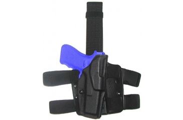 Image of Safariland ALS Tactical Thigh Holster, Right Hand, STX FDE Brown MOLLE Locking Fork 6354-77-551-MS15