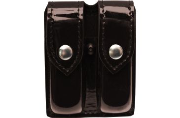 Image of Safariland 77 Double Handgun Magazine Pouch - High Gloss Cordovan, Ambidextrous - Fits Glock 19, Sig P250 &amp; Similar 